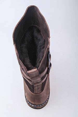Монгольские сапоги мужские короткие ВМ319 коричневый