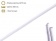 Шнурки эластичные белые (3мм) 100 см