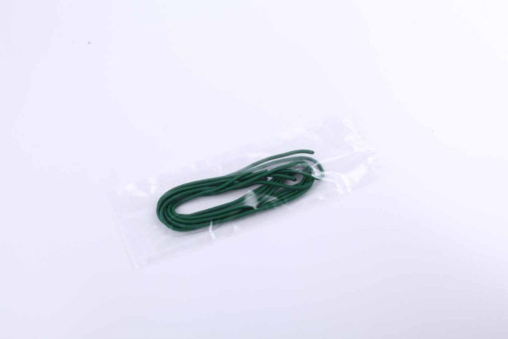 Шнурки эластичные зелёные (3мм) 60 см
