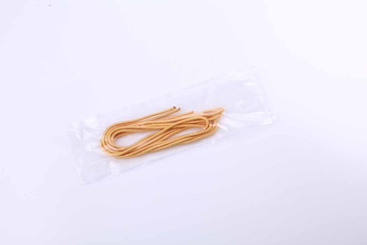 Шнурки эластичные жёлтые (3мм) 60 см