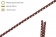 Шнурки эластичные коричнево-бежевые (3мм) 100 см