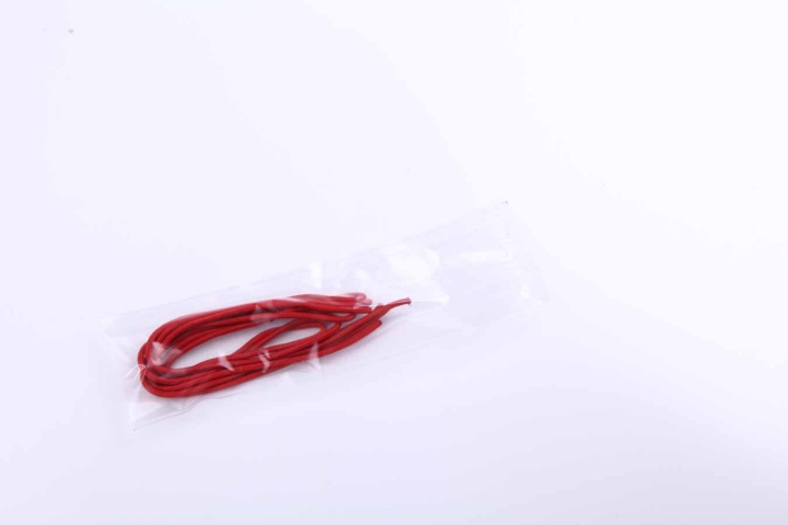 Шнурки эластичные красные (3мм) 60 см