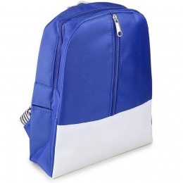 Рюкзак детский с полосатой лямкой синий