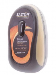 Губка для обуви Salton с дозатором для гладкой кожи бесцветный