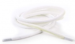 Шнурки круглые вощёные 5мм*120см белые (уценка)