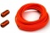 Шнурки эластичные с фиксатором плоские (7мм) 100 см оранжевые