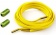 Шнурки эластичные с фиксатором плоские (7мм) 100 см жёлтые