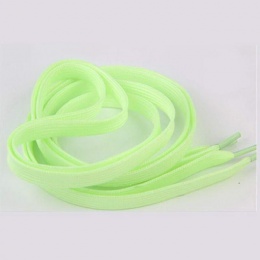 Шнурки светящиеся плоские 9мм*100см св.зеленый