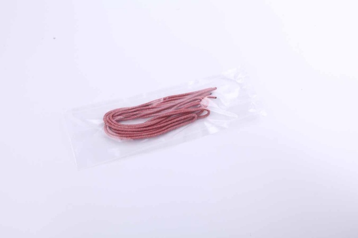 Шнурки эластичные красно-белые (3мм) 100 см