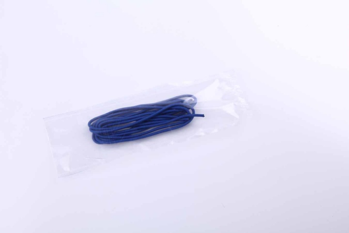Шнурки эластичные синие (3мм) 60 см