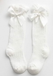 Носки с бантом белые